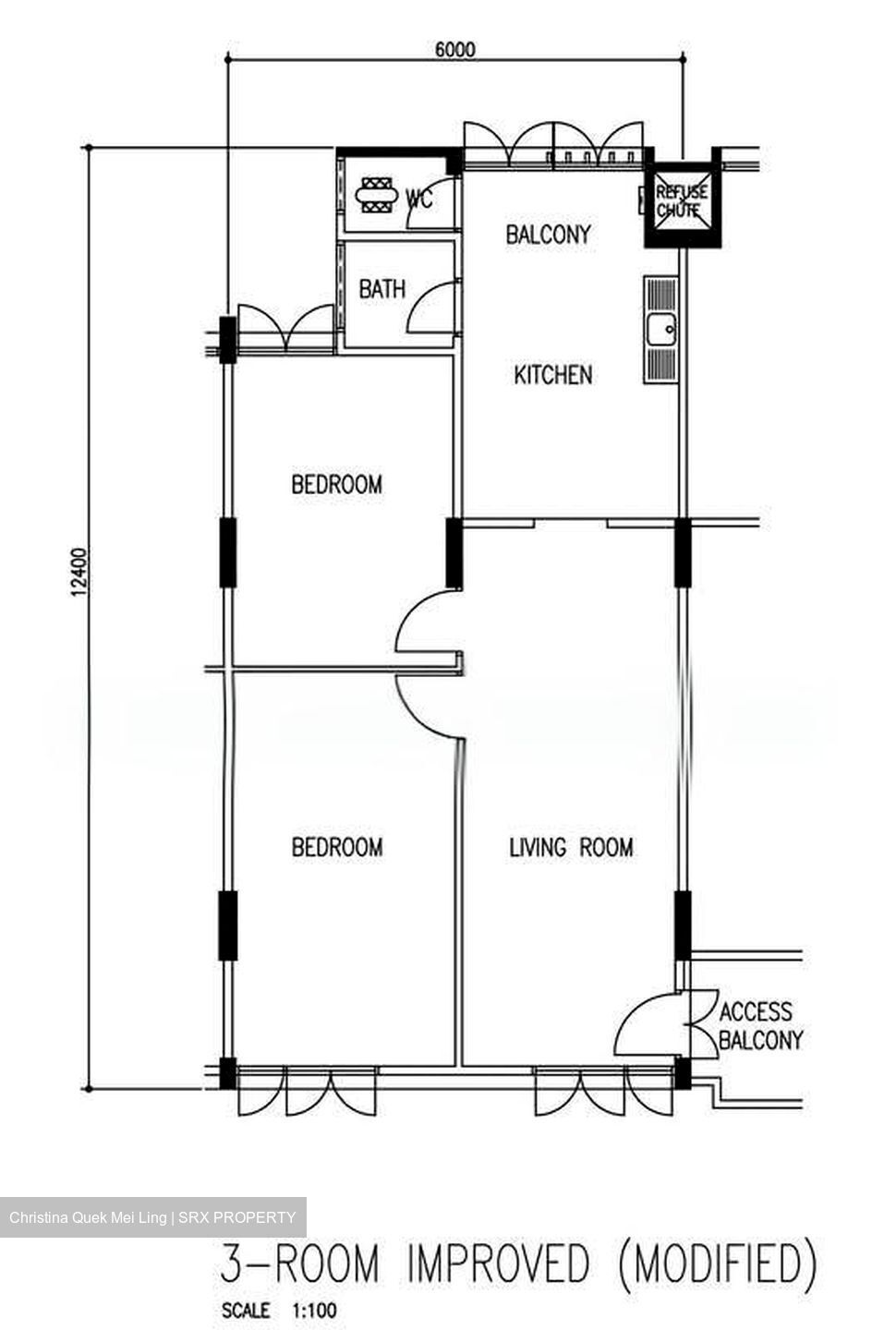 Blk 57 New Upper Changi Road (Bedok), HDB 3 Rooms #600309551